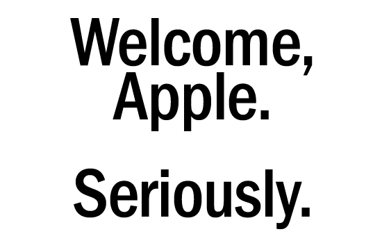 welcome apple