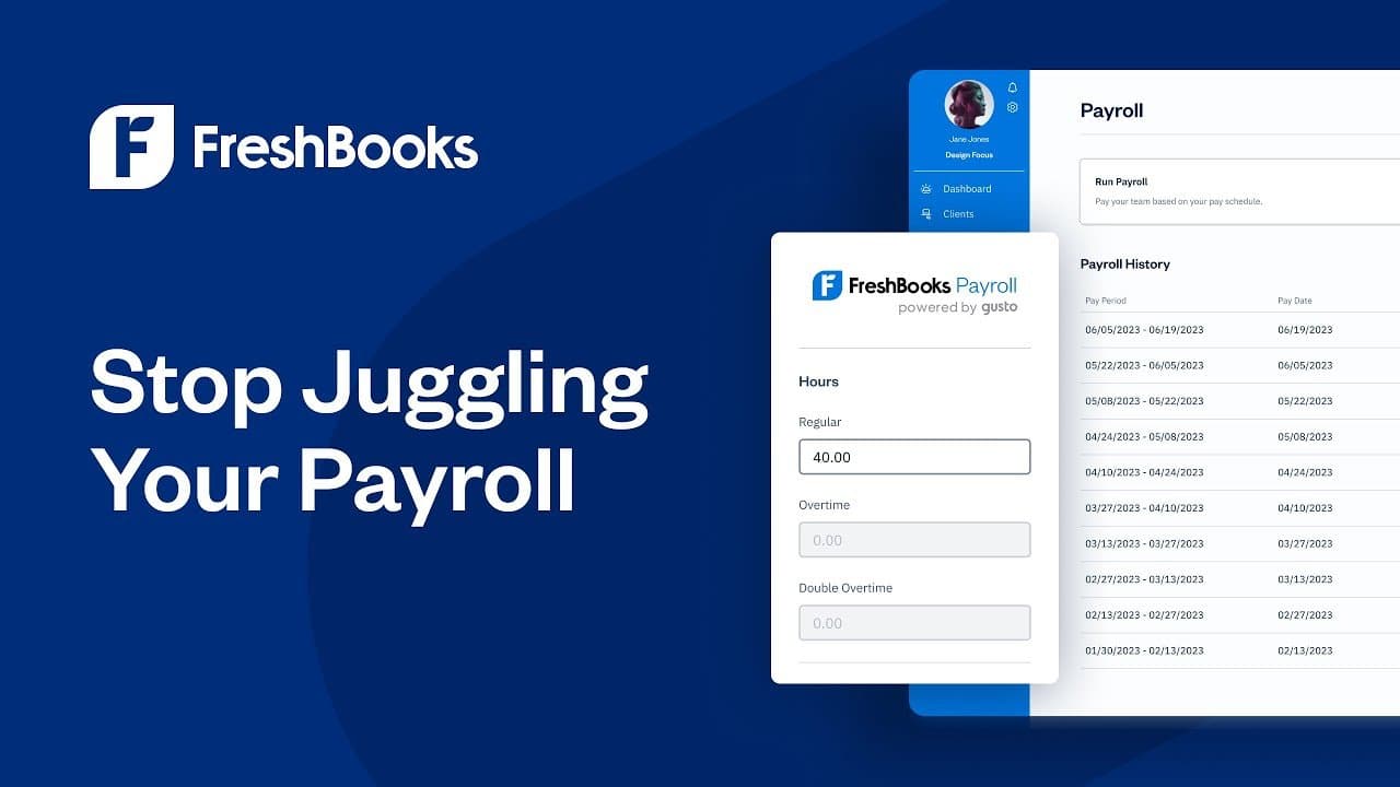 FreshBooks Payroll – Stop Juggling Your Payroll