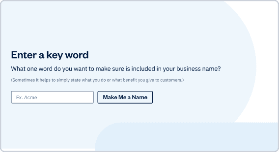 Business Name Generator Step 2 image