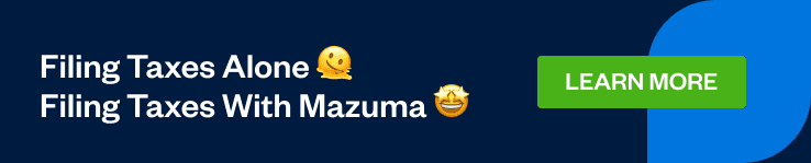 Filling taxes alone Filling taxes with mazuma