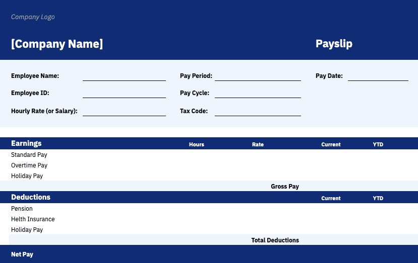 payslip template