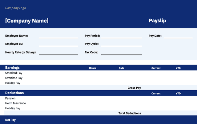payslip template