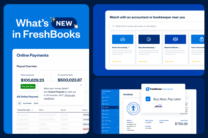 What’s New in FreshBooks: Faster Payouts, Smarter Payroll, and More Ways to Get Paid image