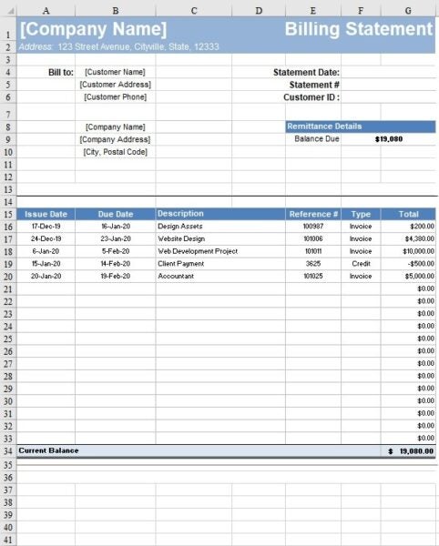 What Is Statement of Account: Definition, And Sample Formats