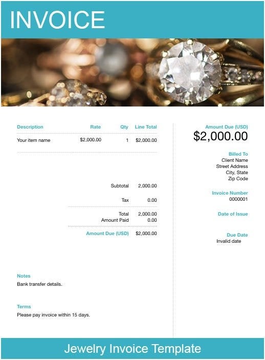 FREE 9+ Jewelry Invoice Samples and Templates in PDF