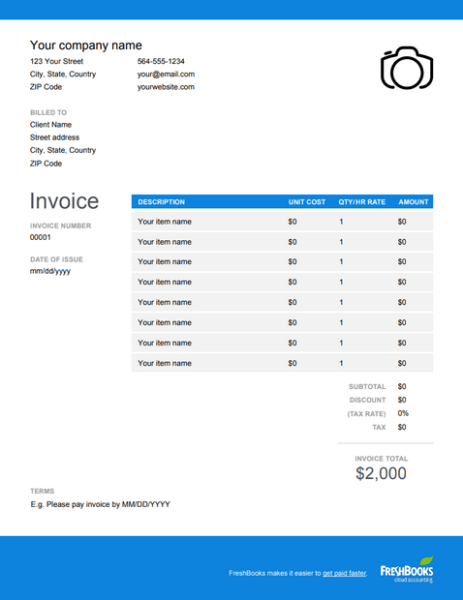 Handyman Invoice Template Get Free Templates Freshbooks Hot Sex Picture 1901