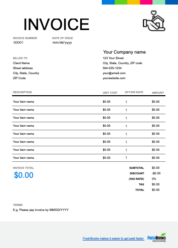 Real Estate Invoice Template | Free Downloadable Templates | FreshBooks