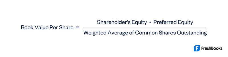 Book Value Per Share Definition Formula Example