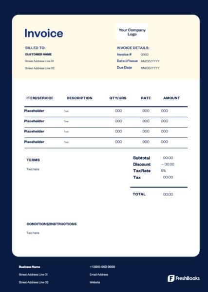 Interior Design Invoice Templates | Free Download