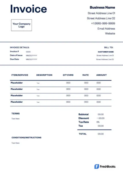 Self Employed Invoice Templates Download In Excel Pdf And Word 6412